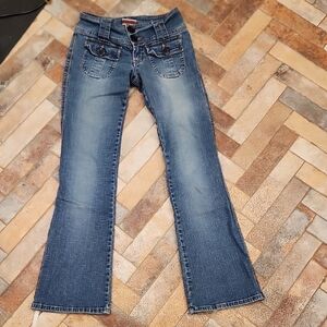 Z. Cavaricci Flare Jeans in Classic Blue